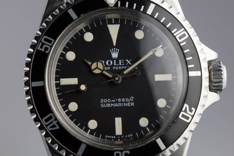 1968 Rolex Submariner 5513 with Meters First Dial