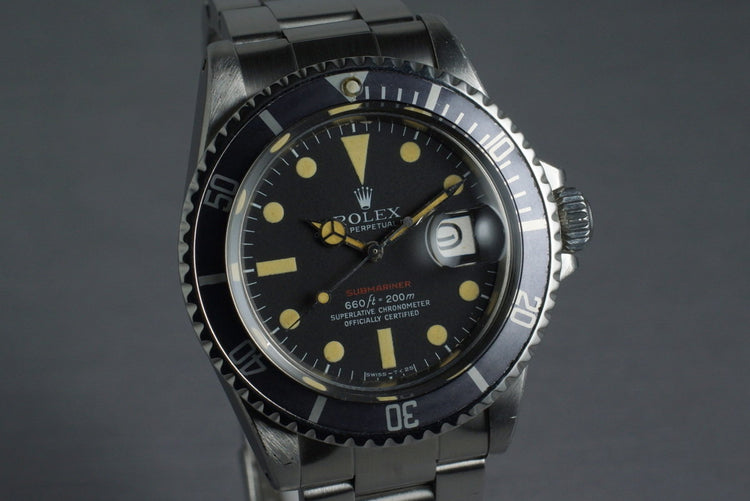 1971 Rolex Red Submariner 1680 Mark V Dial