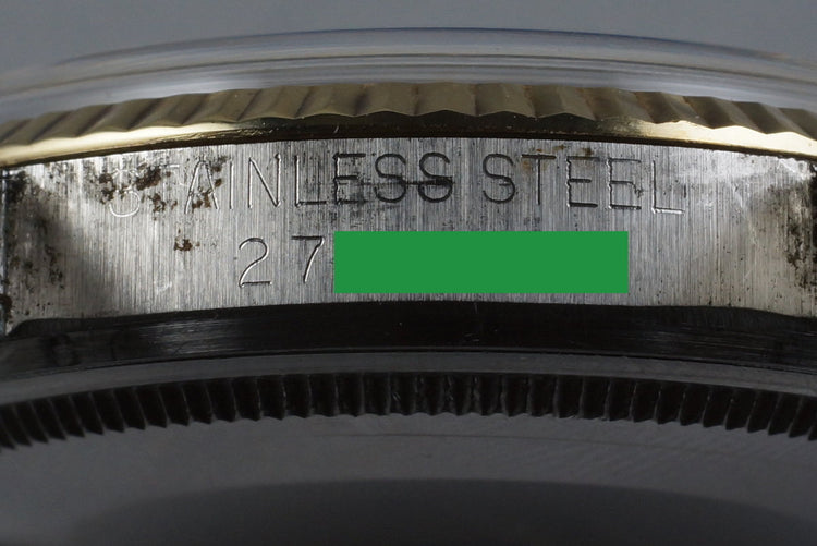 1971 Rolex Two Tone DateJust 1601 Blue Textured Dial