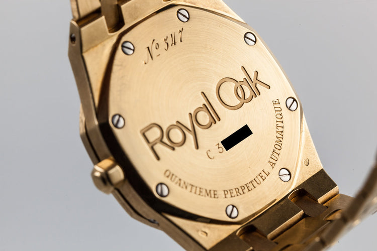 Audemars Piguet 18k YG Royal Oak Perpetual Calendar with Moonphase 25654BA