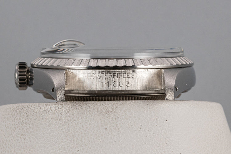 1978 Rolex DateJust 1603 Black Dial with Box and Papers