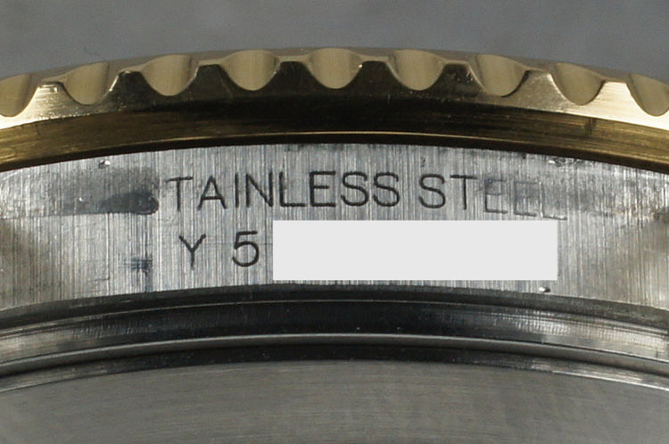 2002 Rolex 18K/SS Submariner 16613 Serti Dial with Service Papers