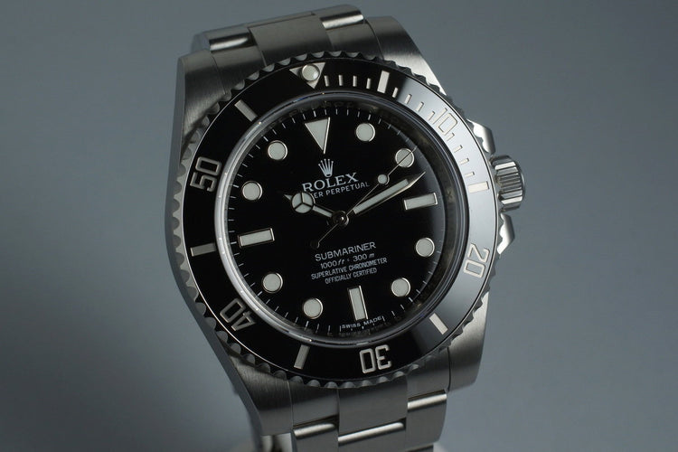 2010 Rolex Submariner 114060 with Box and Papers
