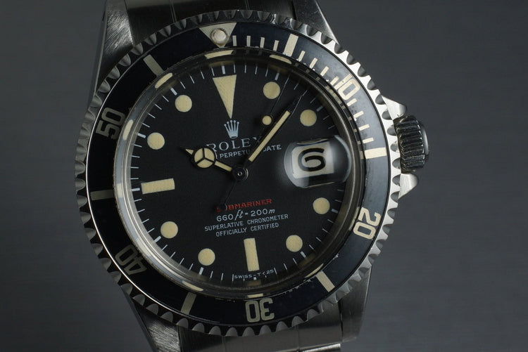 1970 Rolex Red Submariner 1680 Mark IV Dial