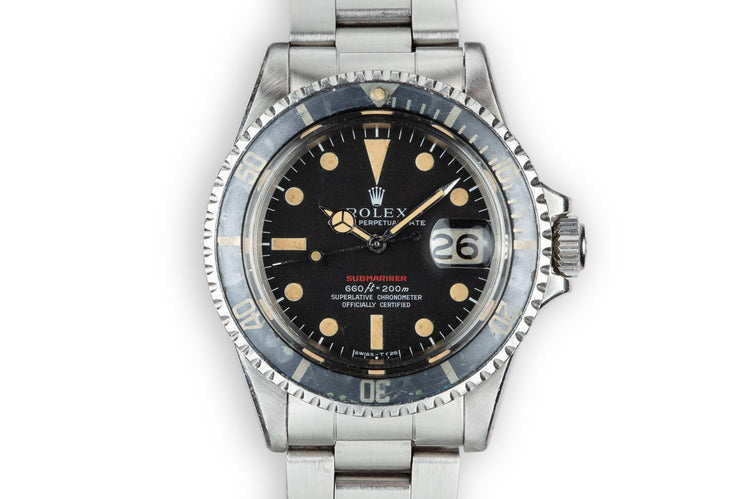 1971 Rolex Red Submariner 1680 with Mark 4 Dial