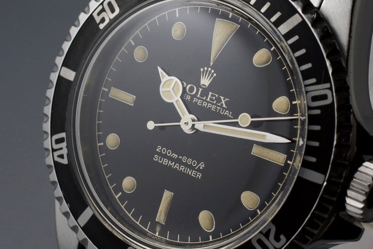 1963 Rolex Submariner 5512 PCG with Gilt Glossy Chapter Ring Dial