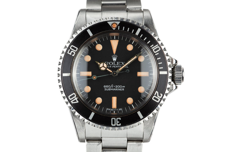 1977 Rolex Submariner 5513 with MK I Maxi Dial