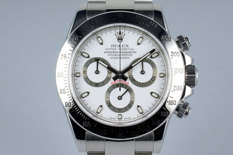 2006 Rolex Daytona 116520 White Dial with Box and Papers