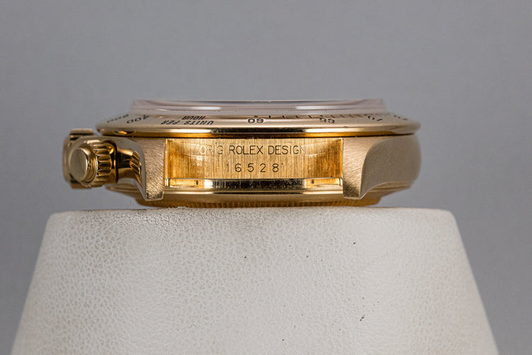1995 Rolex 18K YG Daytona 16528 White Dial with Box