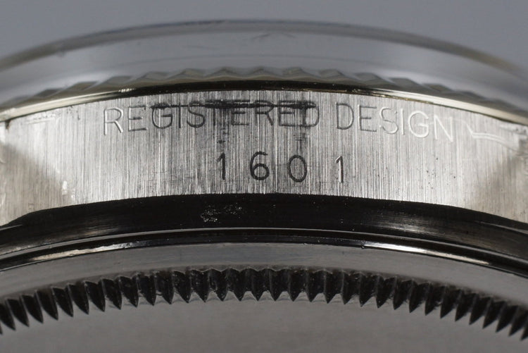 1972 Rolex Datejust 1601 Silver Dial