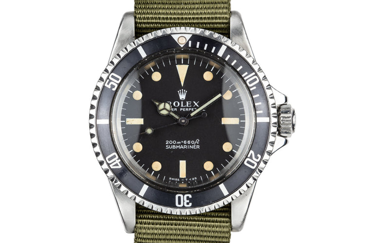 1967 Rolex Submariner 5513 with Meters First Dial