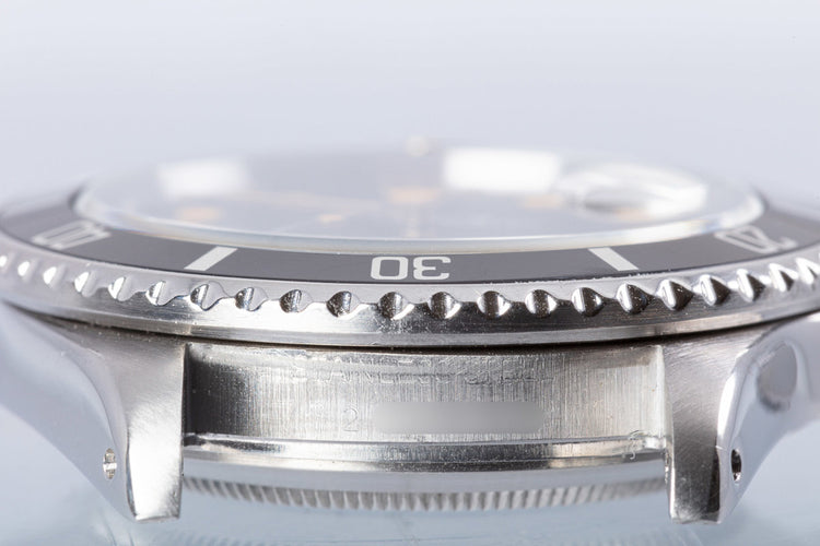 1982 Rolex Submariner 16800 Matte Dial with Box & Service Papers