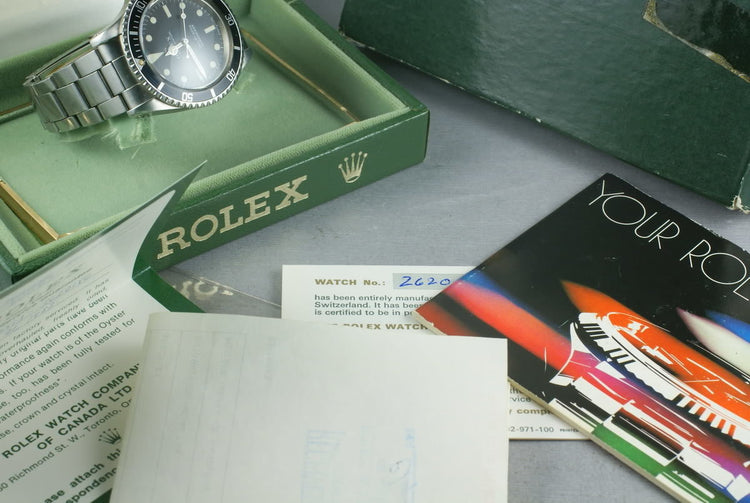 Rolex Submariner Dial Ref: 5513 with box and papers and service paper