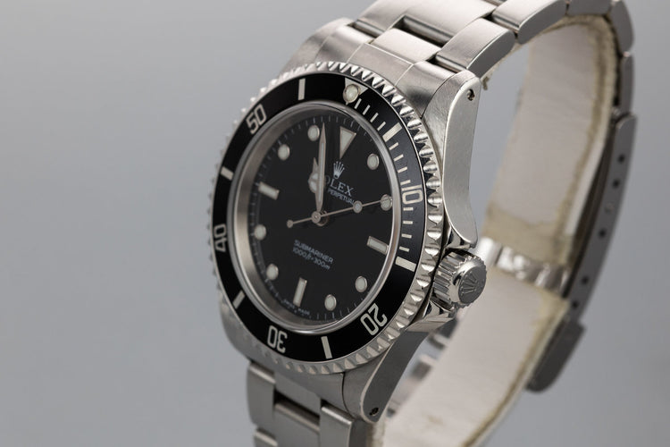 2000 Rolex Submariner 14060M with Box and Papers
