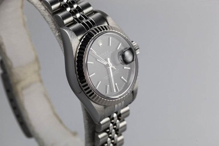 2000 Rolex Ladies DateJust 69174 with Black Dial