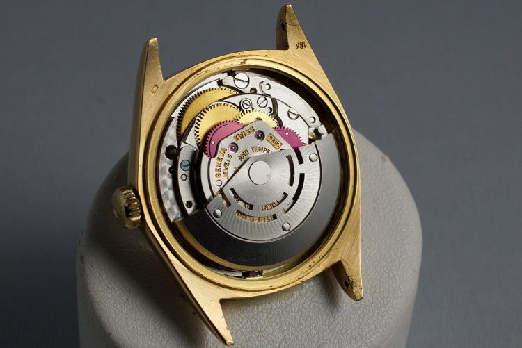 1968 Rolex YG Day-Date 1803 Matte Black Dial