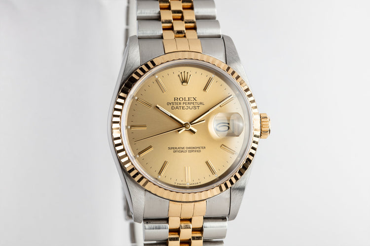 1988 Rolex Two-Tone DateJust 16233 with Box and Papers