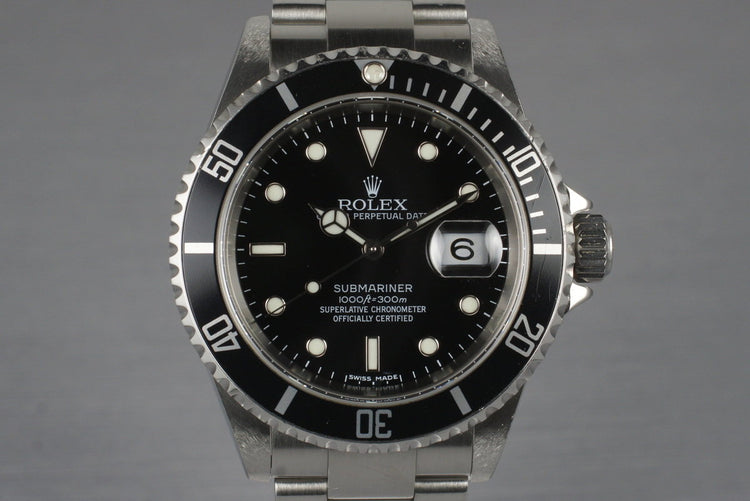 2006 Rolex Submariner 16610