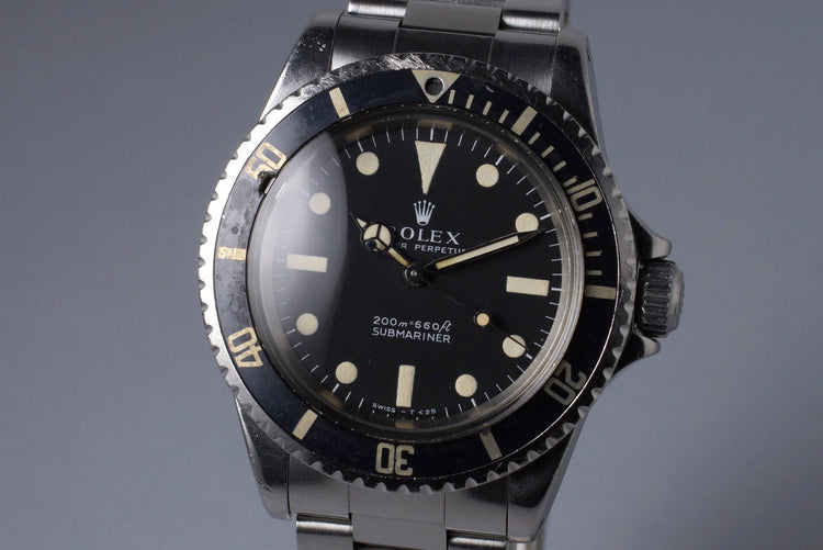 1968 Rolex Submariner 5513 Meters First