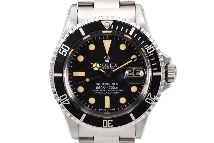 1972 Rolex Submariner 1680 with Mark 1 Matte Dial