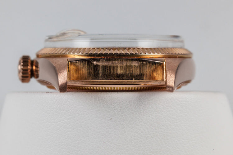 1960 Rolex 18K Rose Gold Day-Date 1803 with Spanish Day Wheel and Oyster Bracelet