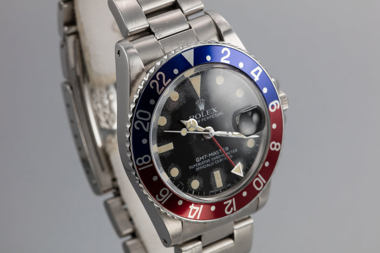 1982 Rolex GMT-Master 16750 with "Pepsi" Bezel Insert