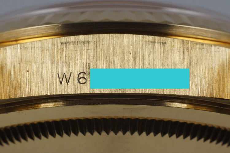 1995 Rolex YG Day-Date 18238 Onyx Dial