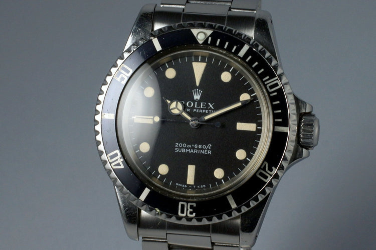 1966 Rolex Submariner 5513 Meters First Dial