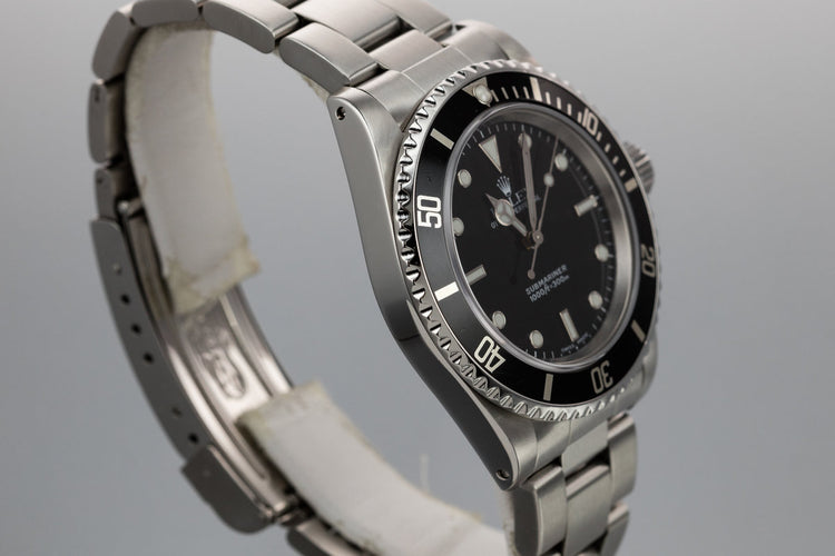 2000 Rolex Submariner 14060 with Rolex Service Papers