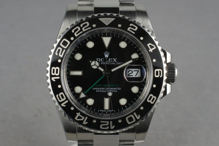 2011 Rolex 116710 GMT-Master II with Box and Papers