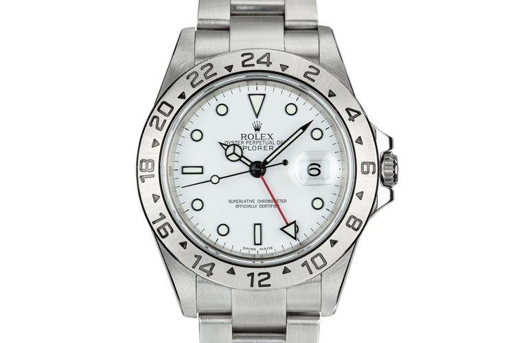 2005 Rolex Explorer II 16570 White Dial with Box and Papers