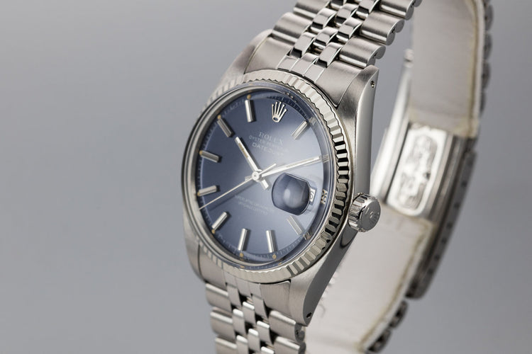 1972 Rolex DateJust 1601 Blue Dial