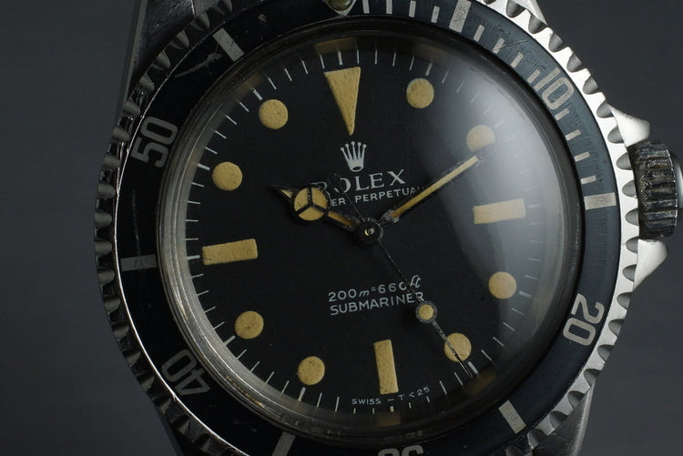 1967 Rolex Submariner 5513 Meters First with RSC Papers