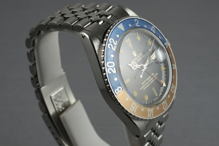 1966 Rolex GMT 1675 Glossy Gilt Dial with Box and Papers