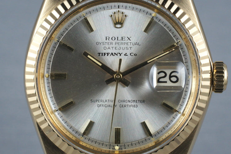 1966 Rolex 18K DateJust 1601 with Tiffany & Co. Dial