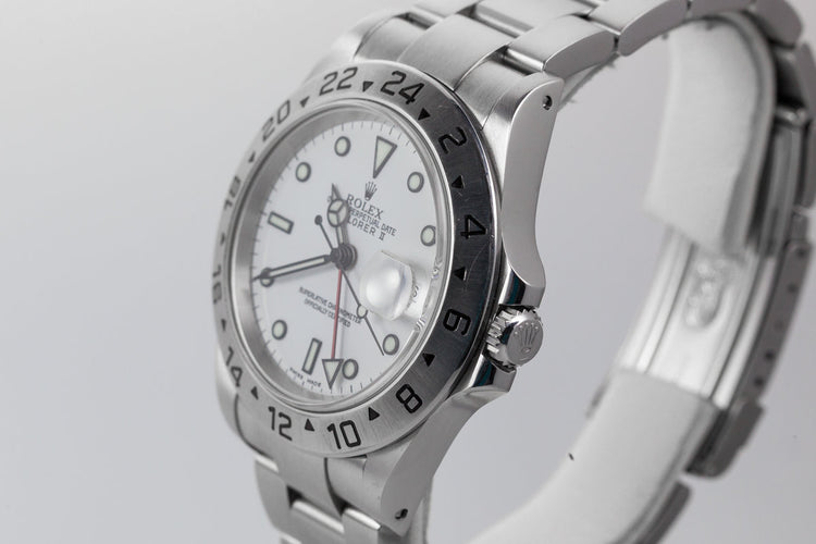 2000 Rolex Explorer II 16570 White Dial