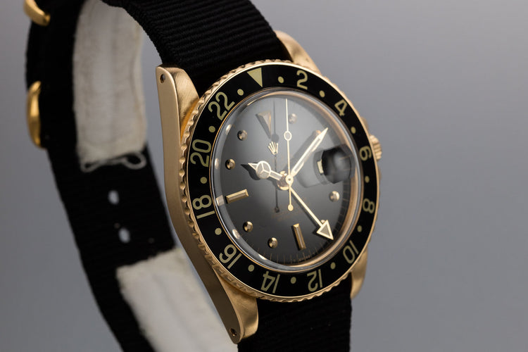 1979 Rolex 18K YG GMT-Master with Black Nipple Dial