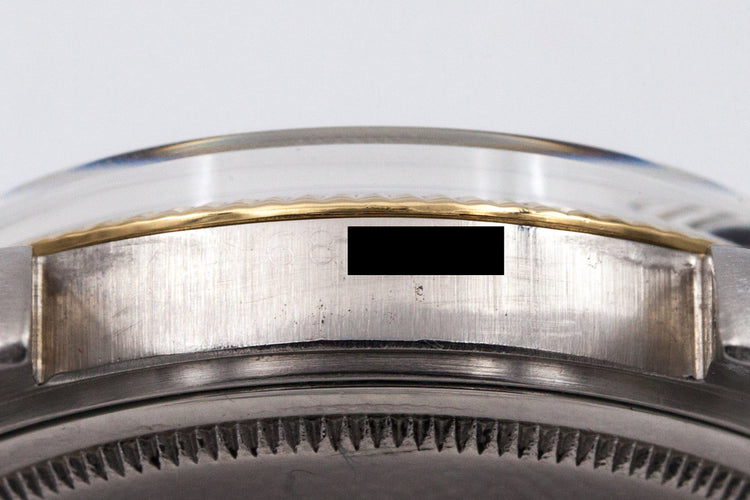 1961 Rolex Two Tone DateJust 1601 Glossy Gilt Black Dial