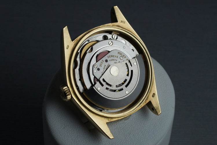 1987 Rolex YG Day-Date 18038 with Blue Roman Numeral Dial