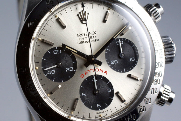 1975 Rolex Daytona 6265 Big Red Silver Dial with Box