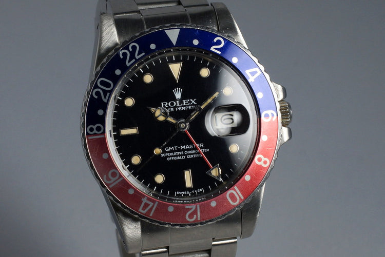 1984 Rolex GMT 16750 No-Date Spider Dial