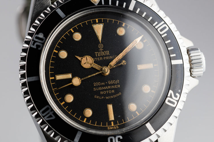 1963 Tudor Gilt Submariner 7928 with Pointed Crown Guard Case
