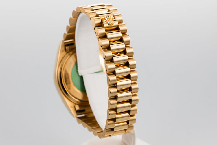 1984 Rolex 18K YG Day-Date 18038 with Blue Lapis Dial