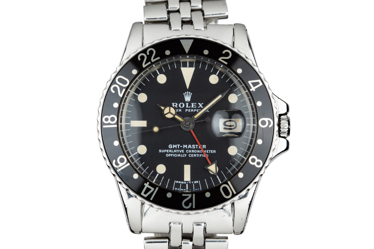 ☆GMT- Master Rolex 1675　Black bezel Set☆ HQ Milton - 1978 Rolex GMT-Master 1675 with Black Bezel Insert