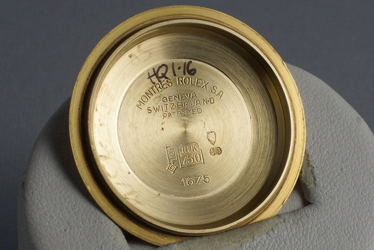 1978 Rolex YG GMT 1675 Root Beer Dial