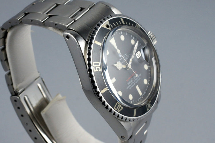 1970 Rolex Red Submariner 1680 Mark IV Dial
