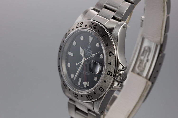 1991 Rolex Explorer II 16570 Black Dial with Box, Papers, and Service Papers