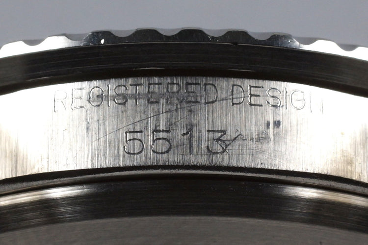1967 Rolex Submariner 5513 Meters First Dial with RSC Papers