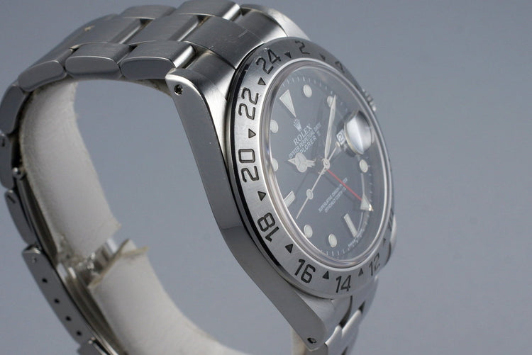 2002 Rolex Explorer II 16570 Black Dial