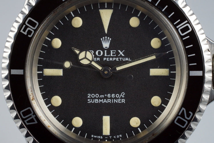 1966 Rolex Submariner 5513 Meters First Dial